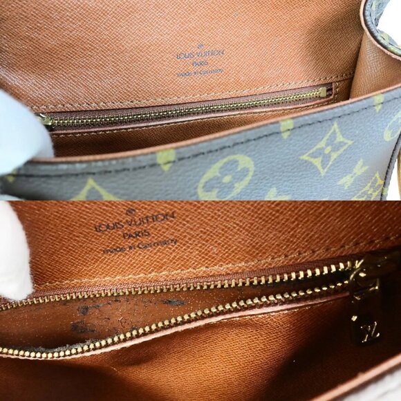 LOUIS VUITTON Saint Cloud MM Shoulder Bag Monogram Leather Brown - Picture 13 of 15